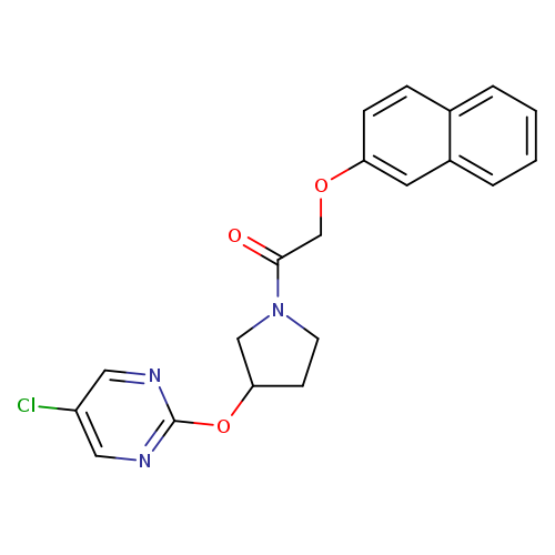 1-{3-[(5-chloropyrimidin-2-yl)oxy]pyrrolidin-1-yl}-2-(naphthalen-2-yloxy)ethan-1-one