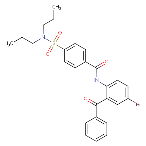 N-(2-benzoyl-4-bromophenyl)-4-(dipropylsulfamoyl)benzamide