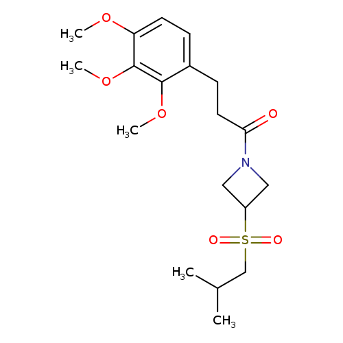 1-[3-(2-methylpropanesulfonyl)azetidin-1-yl]-3-(2,3,4-trimethoxyphenyl)propan-1-one