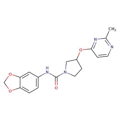 N-(2H-1,3-benzodioxol-5-yl)-3-[(2-methylpyrimidin-4-yl)oxy]pyrrolidine-1-carboxamide