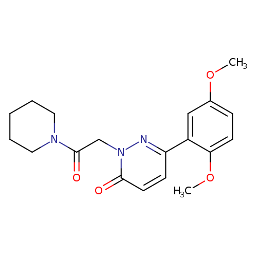 6-(2,5-dimethoxyphenyl)-2-[2-oxo-2-(piperidin-1-yl)ethyl]-2,3-dihydropyridazin-3-one