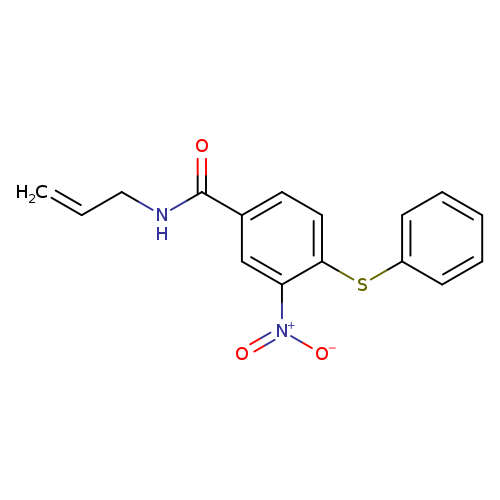 3-nitro-4-(phenylsulfanyl)-N-(prop-2-en-1-yl)benzamide