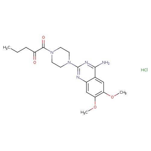 1-[4-(4-amino-6,7-dimethoxyquinazolin-2-yl)piperazin-1-yl]pentane-1,2-dione hydrochloride
