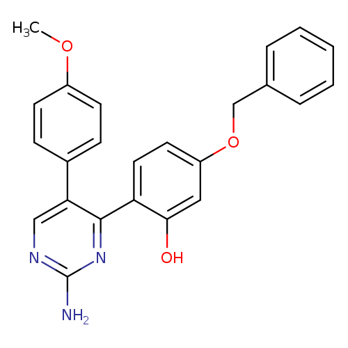 2-[2-amino-5-(4-methoxyphenyl)pyrimidin-4-yl]-5-(benzyloxy)phenol