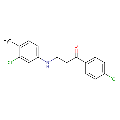 3-((3-Chloro-4-methylphenyl)amino)-1-(4-chlorophenyl)propan-1-one