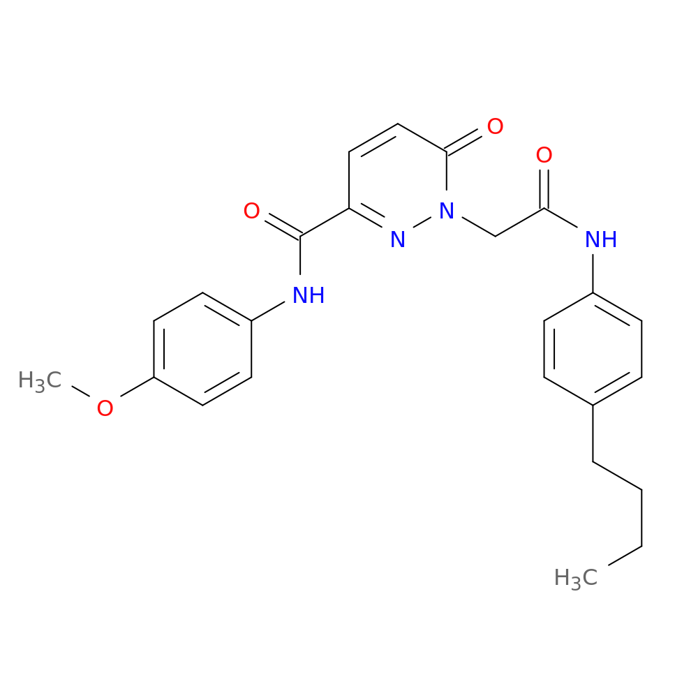 1-{[(4-butylphenyl)carbamoyl]methyl}-N-(4-methoxyphenyl)-6-oxo-1,6-dihydropyridazine-3-carboxamide