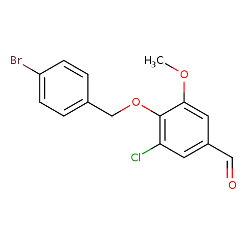 4-[(4-bromobenzyl)oxy]-3-chloro-5-methoxybenzaldehyde