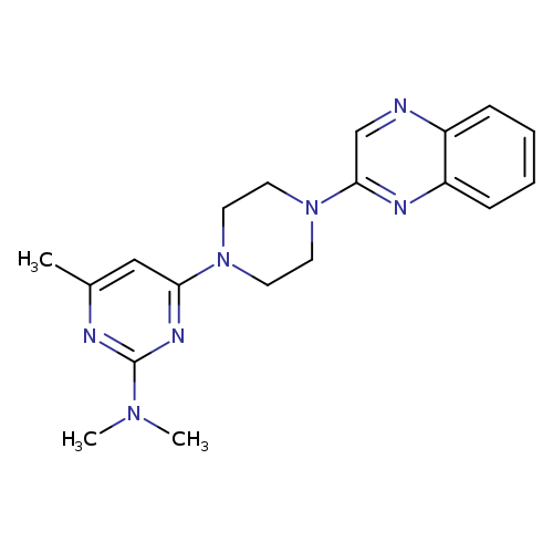 N,N,4-trimethyl-6-[4-(quinoxalin-2-yl)piperazin-1-yl]pyrimidin-2-amine