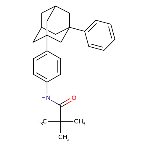 2,2-dimethyl-N-[4-(3-phenyladamantan-1-yl)phenyl]propanamide