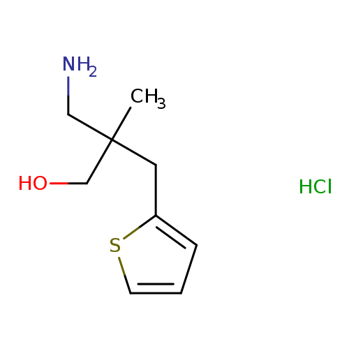 3-Amino-2-methyl-2-(thiophen-2-ylmethyl)propan-1-ol hydrochloride