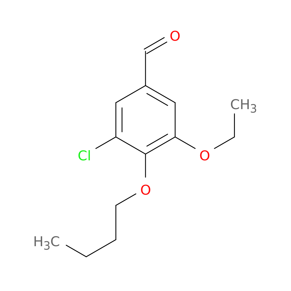 4-butoxy-3-chloro-5-ethoxybenzaldehyde