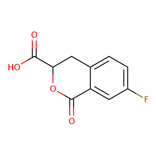 7-fluoro-1-oxo-3,4-dihydro-1H-2-benzopyran-3-carboxylic acid
