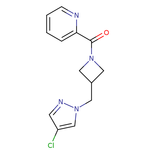 2-{3-[(4-chloro-1H-pyrazol-1-yl)methyl]azetidine-1-carbonyl}pyridine