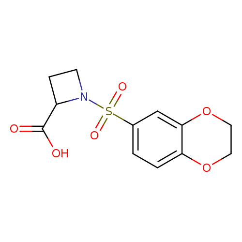 1-(2,3-Dihydro-1,4-benzodioxine-6-sulfonyl)azetidine-2-carboxylic acid