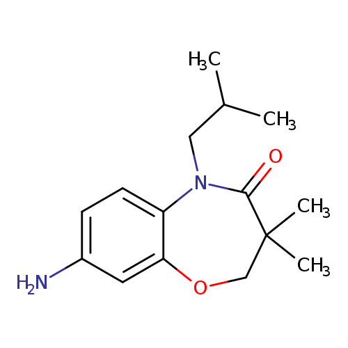 8-Amino-5-isobutyl-3,3-dimethyl-2,3-dihydro-1,5-benzoxazepin-4(5H)-one