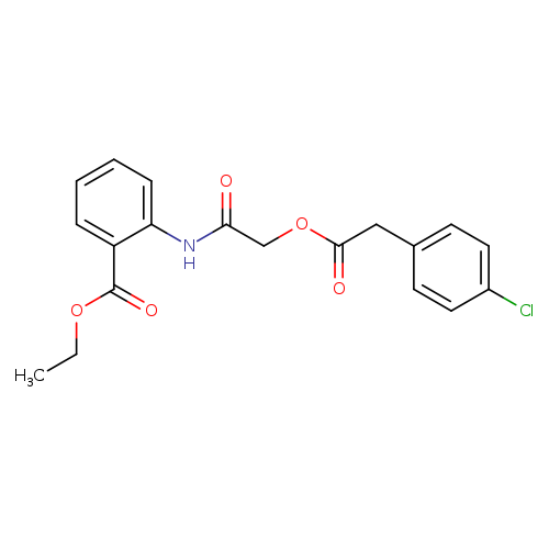 ethyl 2-(2-{[2-(4-chlorophenyl)acetyl]oxy}acetamido)benzoate