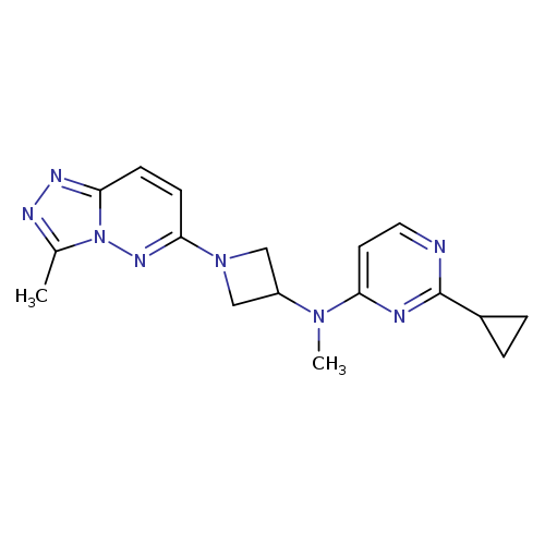 2-cyclopropyl-N-methyl-N-(1-{3-methyl-[1,2,4]triazolo[4,3-b]pyridazin-6-yl}azetidin-3-yl)pyrimidin-4-amine