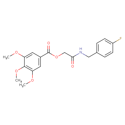 {[(4-fluorophenyl)methyl]carbamoyl}methyl 3,4,5-trimethoxybenzoate