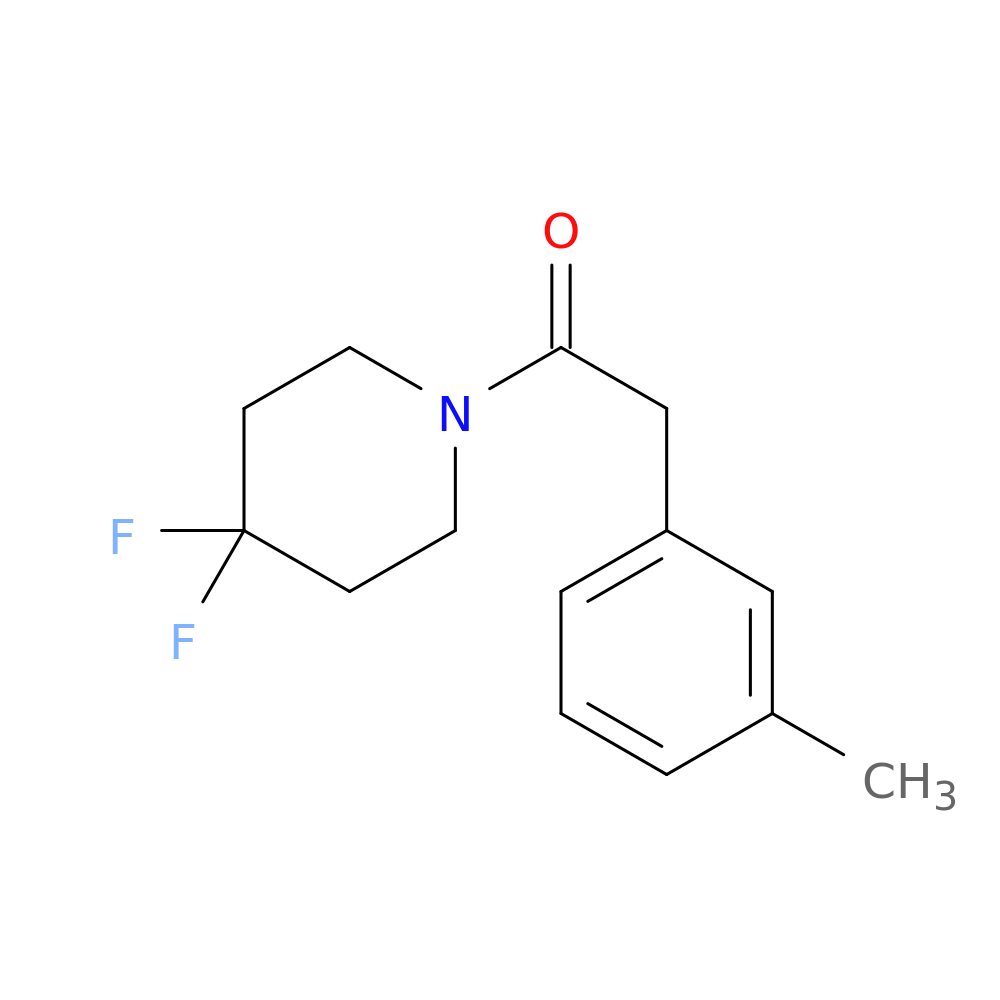 1-(4,4-difluoropiperidin-1-yl)-2-(3-methylphenyl)ethan-1-one
