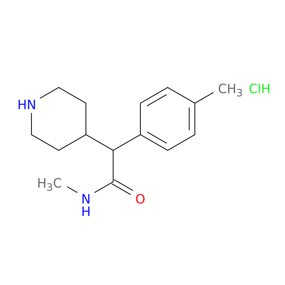 N-methyl-2-(4-methylphenyl)-2-(piperidin-4-yl)acetamide hydrochloride