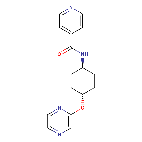 N-[(1r,4r)-4-(pyrazin-2-yloxy)cyclohexyl]pyridine-4-carboxamide