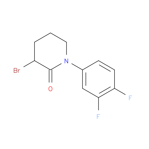 3-bromo-1-(3,4-difluorophenyl)piperidin-2-one