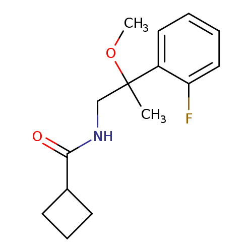 N-[2-(2-fluorophenyl)-2-methoxypropyl]cyclobutanecarboxamide