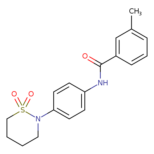 N-[4-(1,1-dioxo-1lambda6,2-thiazinan-2-yl)phenyl]-3-methylbenzamide