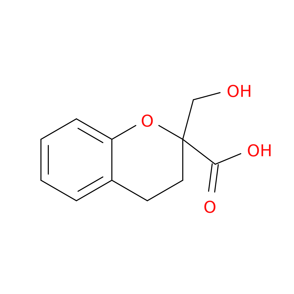 2-(hydroxymethyl)-3,4-dihydro-2H-1-benzopyran-2-carboxylic acid