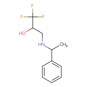 1,1,1-Trifluoro-3-[(1-phenylethyl)amino]propan-2-ol