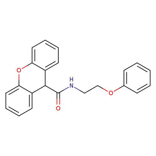 N-(2-phenoxyethyl)-9H-xanthene-9-carboxamide