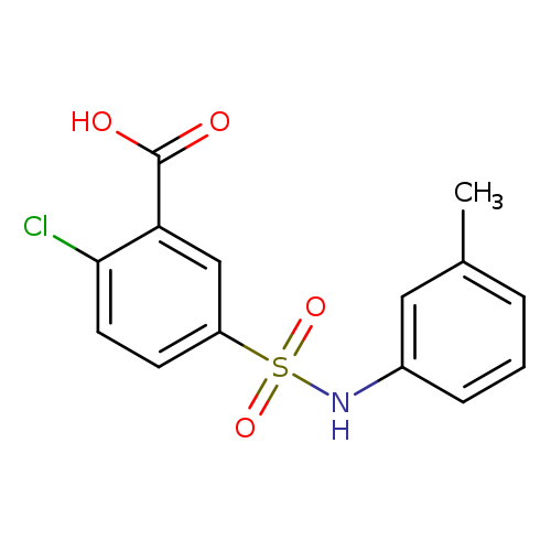 2-chloro-5-[(3-methylphenyl)sulfamoyl]benzoic acid