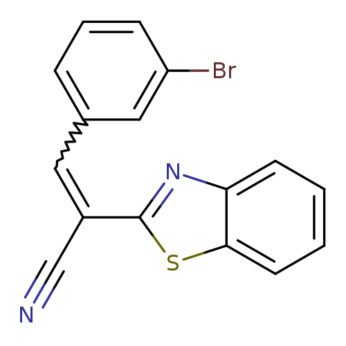 (2E)-2-(1,3-benzothiazol-2-yl)-3-(3-bromophenyl)prop-2-enenitrile