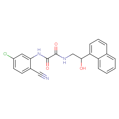 N-(5-chloro-2-cyanophenyl)-N'-[2-hydroxy-2-(naphthalen-1-yl)ethyl]ethanediamide