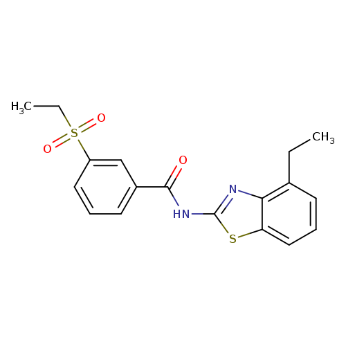 3-(ethanesulfonyl)-N-(4-ethyl-1,3-benzothiazol-2-yl)benzamide