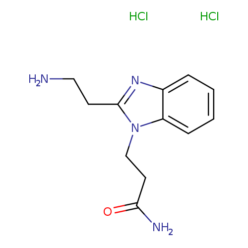 3-[2-(2-aminoethyl)-1H-1,3-benzodiazol-1-yl]propanamide dihydrochloride