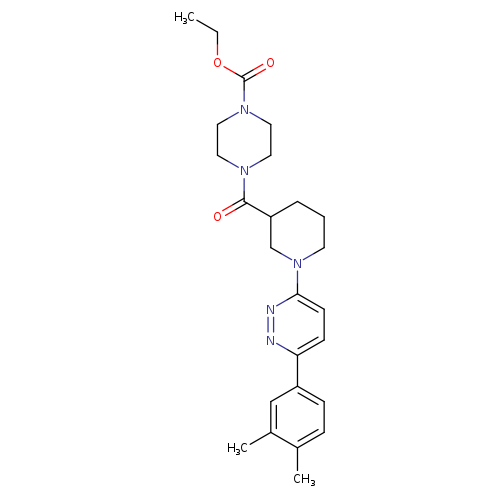 ethyl 4-{1-[6-(3,4-dimethylphenyl)pyridazin-3-yl]piperidine-3-carbonyl}piperazine-1-carboxylate