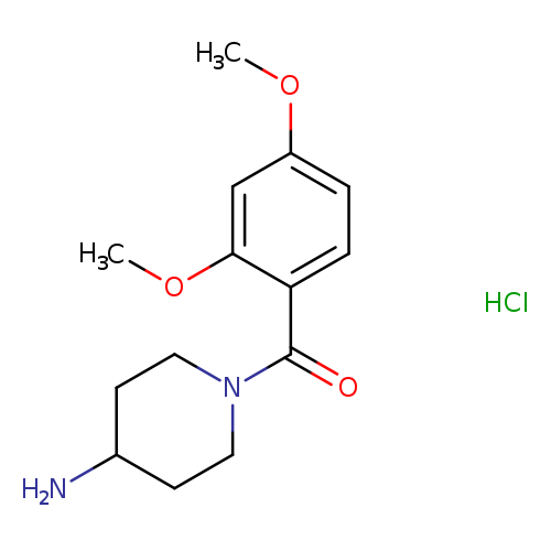 1-(2,4-dimethoxybenzoyl)piperidin-4-amine hydrochloride