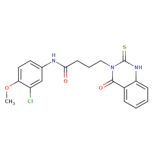 N-(3-chloro-4-methoxyphenyl)-4-(4-oxo-2-sulfanylidene-1,2,3,4-tetrahydroquinazolin-3-yl)butanamide