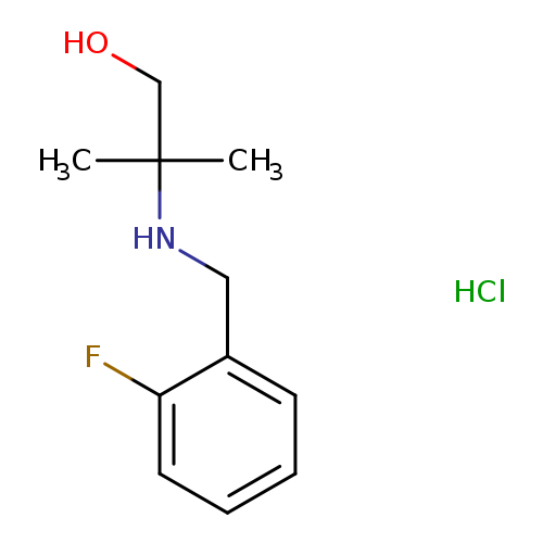 2-[(2-fluorobenzyl)amino]-2-methyl-1-propanol hydrochloride