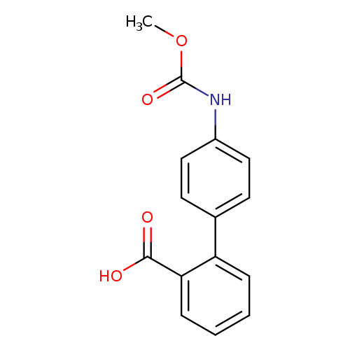 2-[4-[(Methoxycarbonylamino)phenyl]benzoic acid