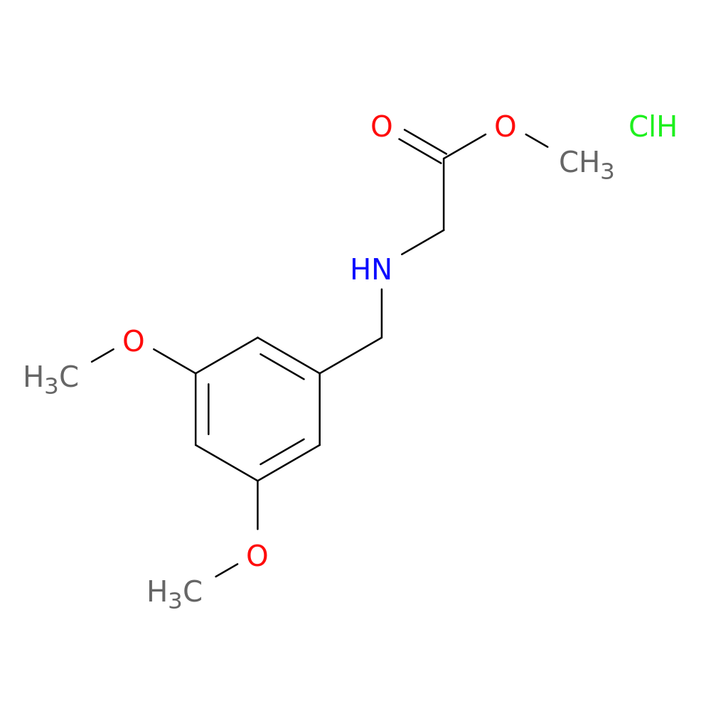 methyl 2-{[(3,5-dimethoxyphenyl)methyl]amino}acetate hydrochloride