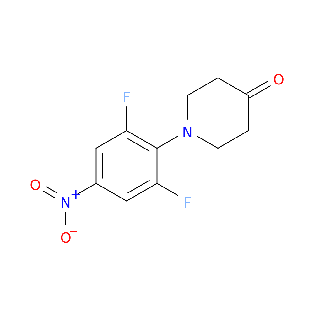 1-(2,6-Difluoro-4-nitrophenyl)piperidin-4-one
