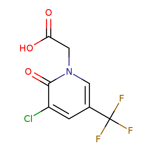 2-[3-chloro-2-oxo-5-(trifluoromethyl)-1,2-dihydropyridin-1-yl]acetic acid