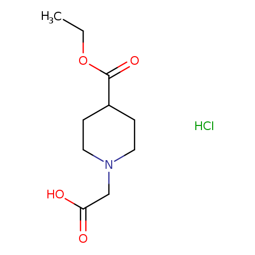 1-Piperidineacetic acid, 4-(ethoxycarbonyl)-, hydrochloride
