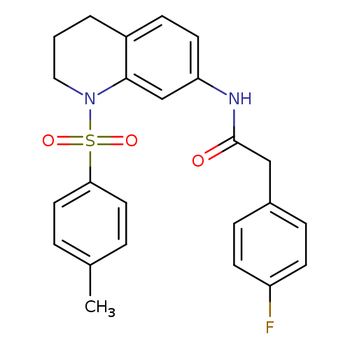 2-(4-fluorophenyl)-N-[1-(4-methylbenzenesulfonyl)-1,2,3,4-tetrahydroquinolin-7-yl]acetamide