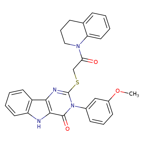 3-(3-methoxyphenyl)-2-{[2-oxo-2-(1,2,3,4-tetrahydroquinolin-1-yl)ethyl]sulfanyl}-3H,4H,5H-pyrimido[5,4-b]indol-4-one