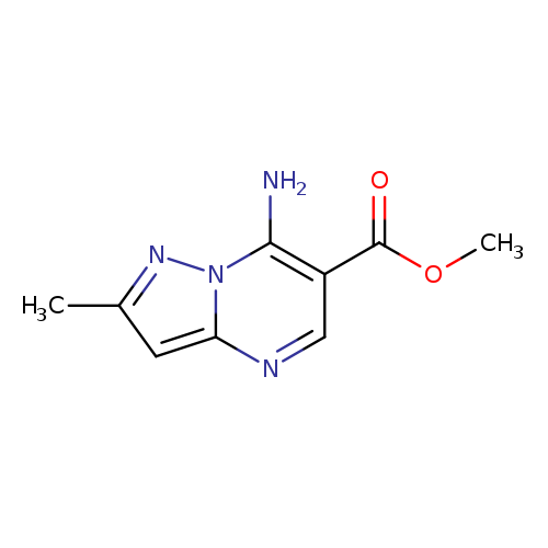 Pyrazolo[1,5-a]pyrimidine-6-carboxylic acid, 7-amino-2-methyl-, methyl ester (9CI)