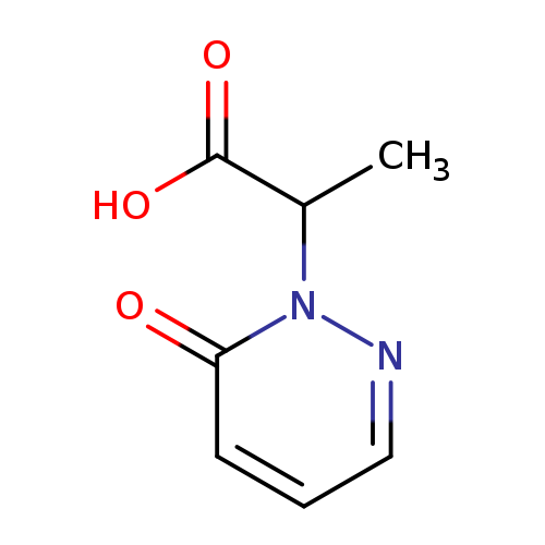2-(6-oxo-1,6-dihydropyridazin-1-yl)propanoic acid