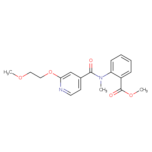 methyl 2-[N-methyl2-(2-methoxyethoxy)pyridine-4-amido]benzoate